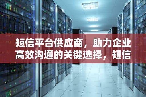 短信平台供应商，助力企业高效沟通的关键选择，短信平台供应商是什么