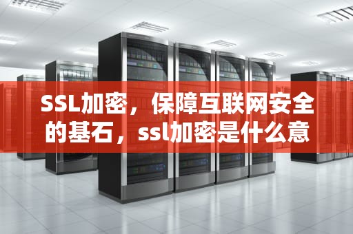 SSL加密，保障互联网安全的基石，ssl加密是什么意思