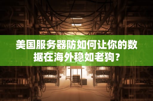 美国服务器防如何让你的数据在海外稳如老狗？
