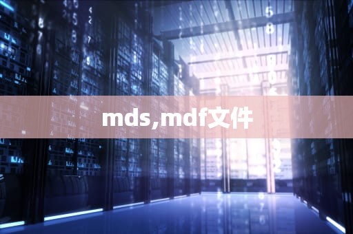 mds,mdf文件