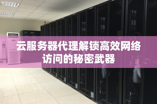 云服务器代理解锁高效网络访问的秘密武器