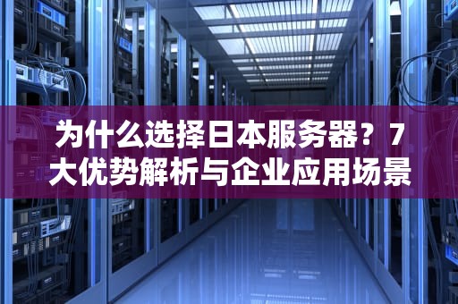 为什么选择日本服务器？7大优势解析与企业应用场景