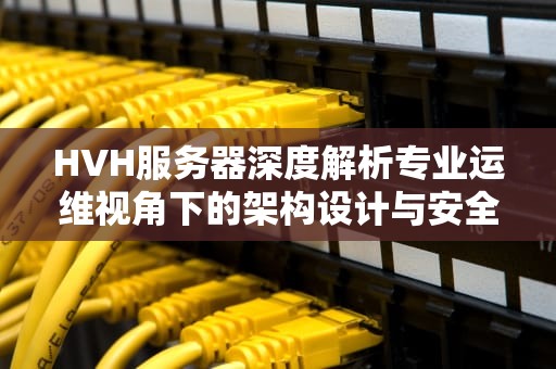 HVH服务器深度解析专业运维视角下的架构设计与安全实践