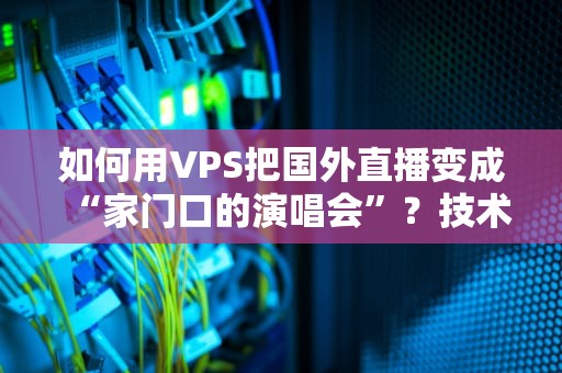 如何用VPS把国外直播变成“家门口的演唱会”？技术宅教你科学上网不翻车