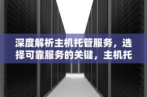 深度解析主机托管服务，选择可靠服务的关键，主机托管服务器