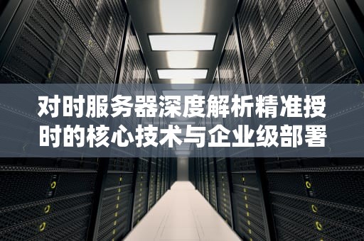 对时服务器深度解析精准授时的核心技术与企业级部署指南