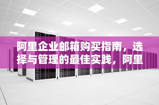 阿里企业邮箱购买指南，选择与管理的最佳实践，阿里企业邮箱购买2年权限