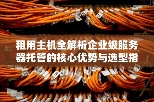 租用主机全解析企业级服务器托管的核心优势与选型指南