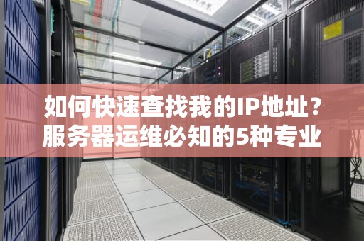 如何快速查找我的IP地址？服务器运维必知的5种专业方法
