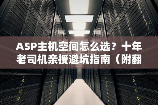 ASP主机空间怎么选？十年老司机亲授避坑指南（附翻车自救手册）