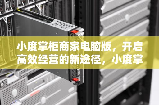 小度掌柜商家电脑版，开启高效经营的新途径，小度掌柜商家电脑版怎么下载