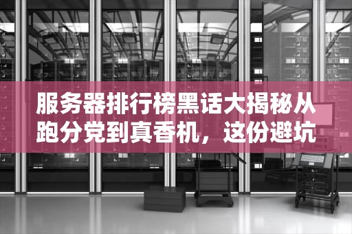 服务器排行榜黑话大揭秘从跑分党到真香机，这份避坑指南建议收藏！