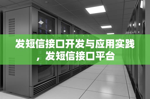 发短信接口开发与应用实践，发短信接口平台