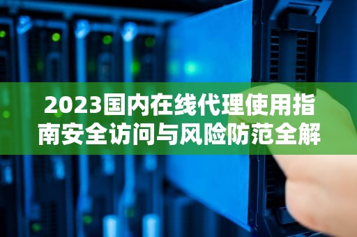 2023国内在线代理使用指南安全访问与风险防范全解析