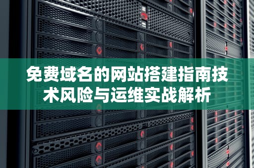 免费域名的网站搭建指南技术风险与运维实战解析