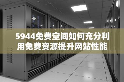 5944免费空间如何充分利用免费资源提升网站性能