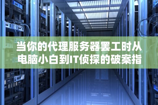 当你的代理服务器罢工时从电脑小白到IT侦探的破案指南