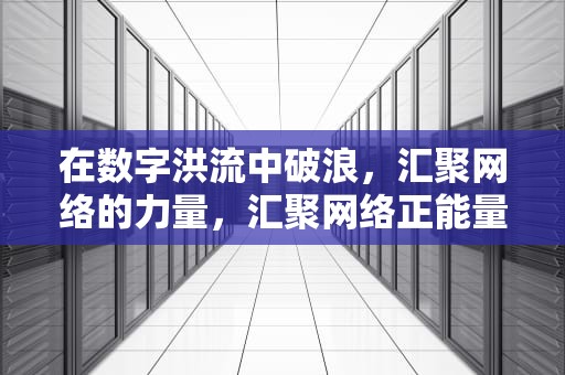 在数字洪流中破浪，汇聚网络的力量，汇聚网络正能量