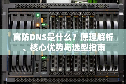 高防DNS是什么？原理解析、核心优势与选型指南