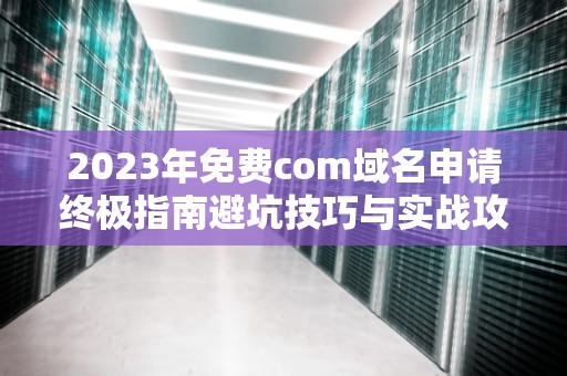2023年免费com域名申请终极指南避坑技巧与实战攻略