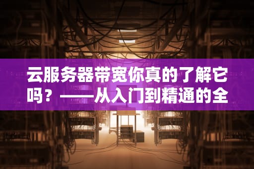云服务器带宽你真的了解它吗？——从入门到精通的全方位解析