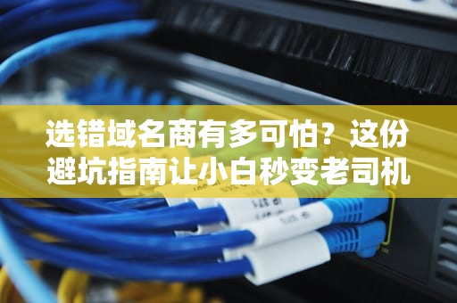 选错域名商有多可怕？这份避坑指南让小白秒变老司机