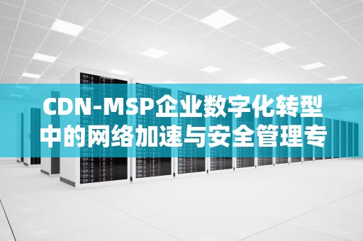 CDN-MSP企业数字化转型中的网络加速与安全管理专家
