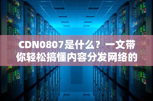 CDN0807是什么？一文带你轻松搞懂内容分发网络的奥秘！