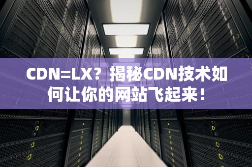 CDN=LX？揭秘CDN技术如何让你的网站飞起来！