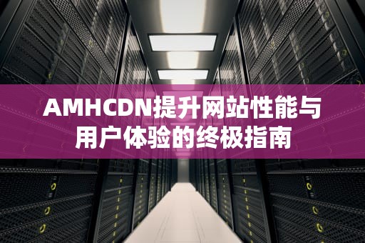 AMHCDN提升网站性能与用户体验的终极指南