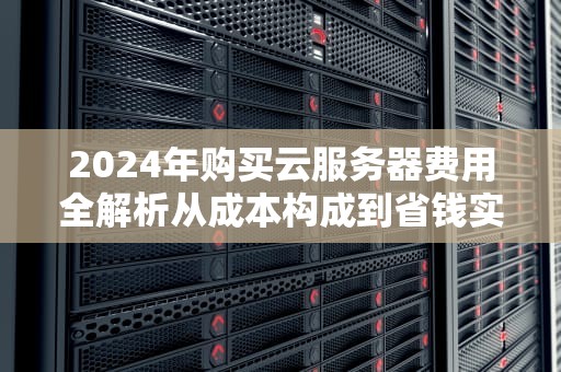 2024年购买云服务器费用全解析从成本构成到省钱实战指南