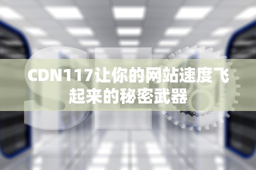 CDN117让你的网站速度飞起来的秘密武器