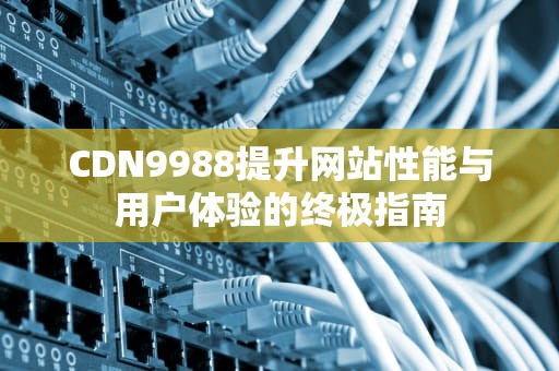 CDN9988提升网站性能与用户体验的终极指南