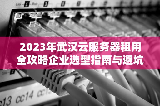 2023年武汉云服务器租用全攻略企业选型指南与避坑建议