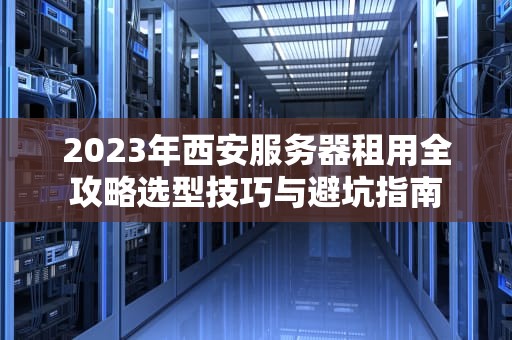 2023年西安服务器租用全攻略选型技巧与避坑指南