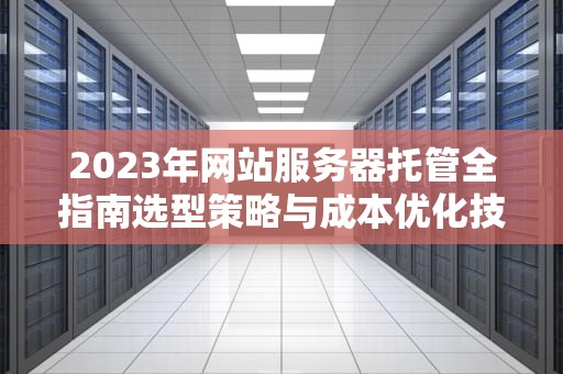 2023年网站服务器托管全指南选型策略与成本优化技巧