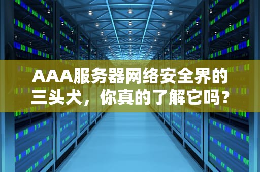 AAA服务器网络安全界的三头犬，你真的了解它吗？