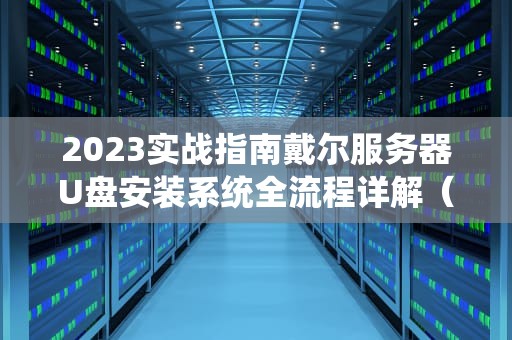 2023实战指南戴尔服务器U盘安装系统全流程详解（含避坑技巧）
