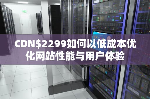 CDN$2299如何以低成本优化网站性能与用户体验