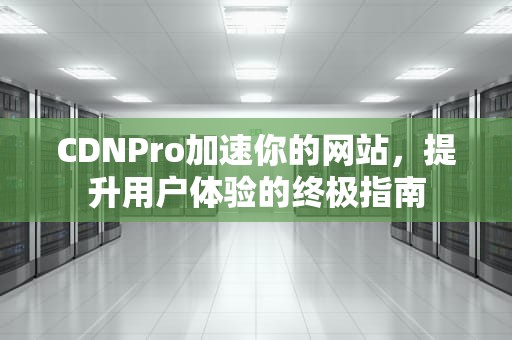 CDNPro加速你的网站，提升用户体验的终极指南
