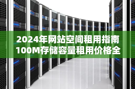 2024年网站空间租用指南100M存储容量租用价格全解析