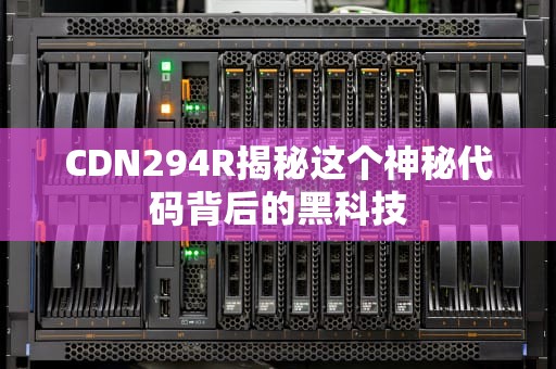 CDN294R揭秘这个神秘代码背后的黑科技