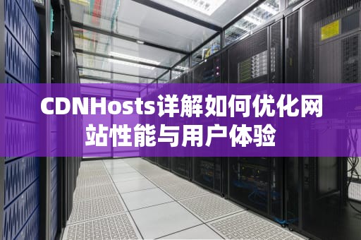 CDNHosts详解如何优化网站性能与用户体验
