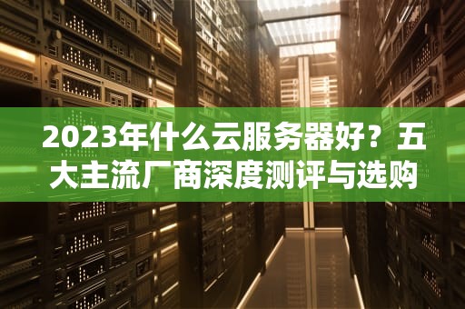 2023年什么云服务器好？五大主流厂商深度测评与选购指南