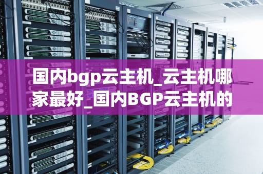 国内bgp云主机_云主机哪家最好_国内BGP云主机的优势与应用