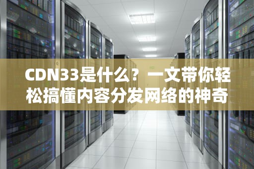 CDN33是什么？一文带你轻松搞懂内容分发网络的神奇之处！