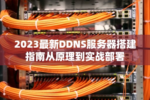 2023最新DDNS服务器搭建指南从原理到实战部署