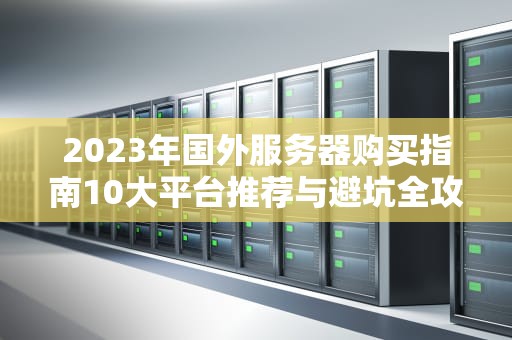 2023年国外服务器购买指南10大平台推荐与避坑全攻略