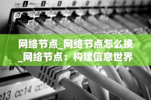 网络节点_网络节点怎么换_网络节点：构建信息世界的基石