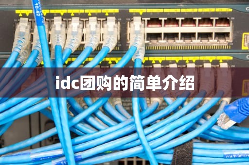 idc团购的简单介绍